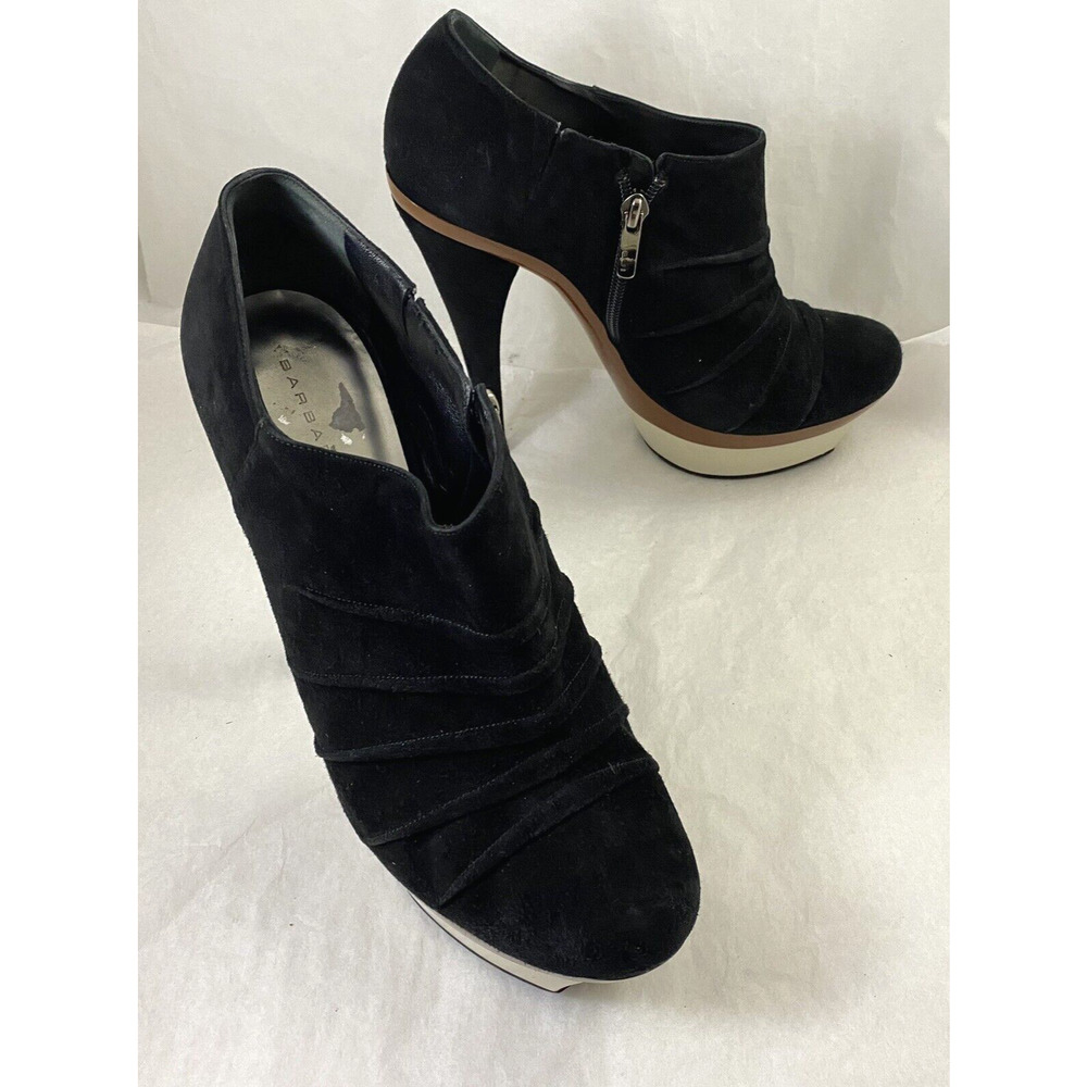 Barbara Bui Platform Pump Boot Bootie Black Platf… - image 8